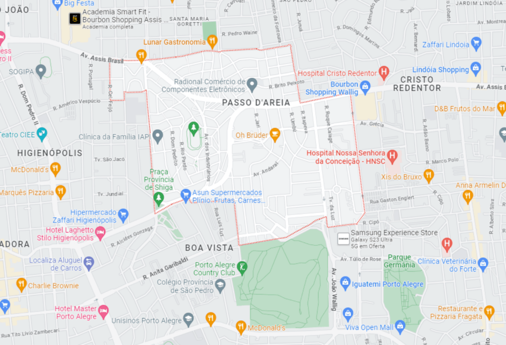 localização bairro Passo d'areia POA morar no bairro