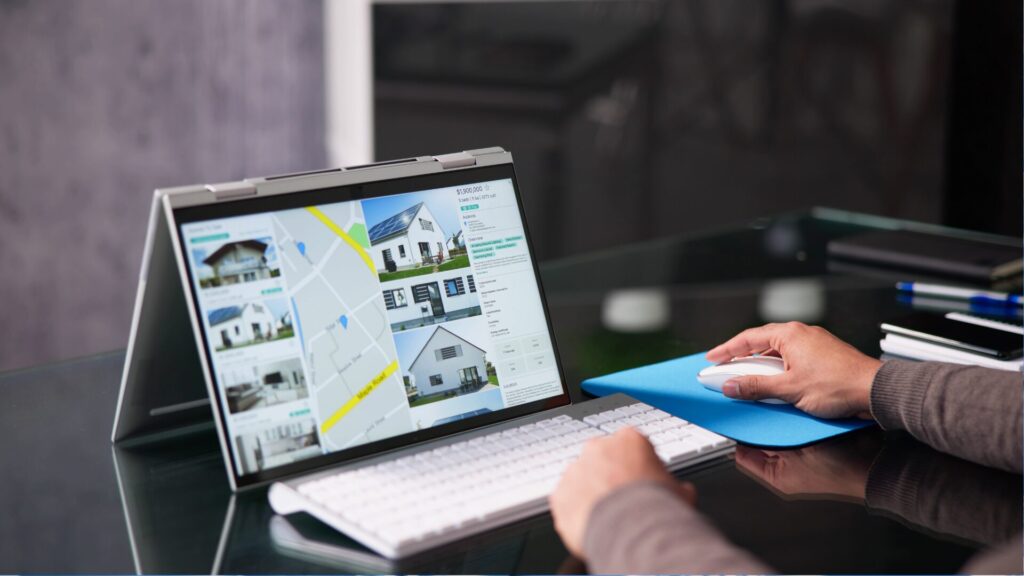 computador representando o futuro da compra de imóveis na cidade