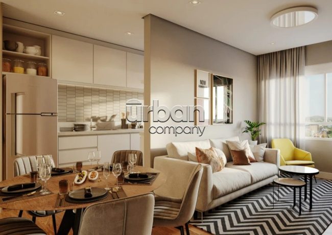 Apartamento com 56m², 2 quartos, 1 vaga, no bairro Jardim Sabará em Porto Alegre