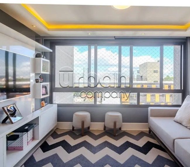 Apartamento com 72m², 2 quartos, 1 suíte, 2 vagas, no bairro Passo da Areia em Porto Alegre