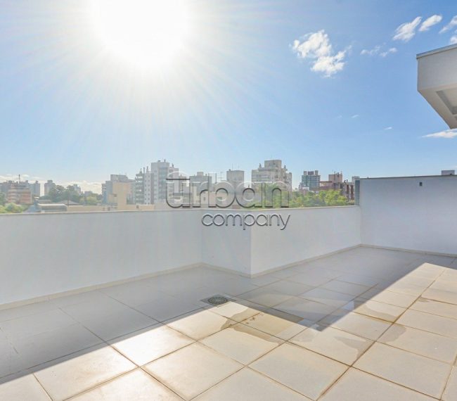 Cobertura com 153m², 2 quartos, 1 suíte, 2 vagas, no bairro Menino Deus em Porto Alegre