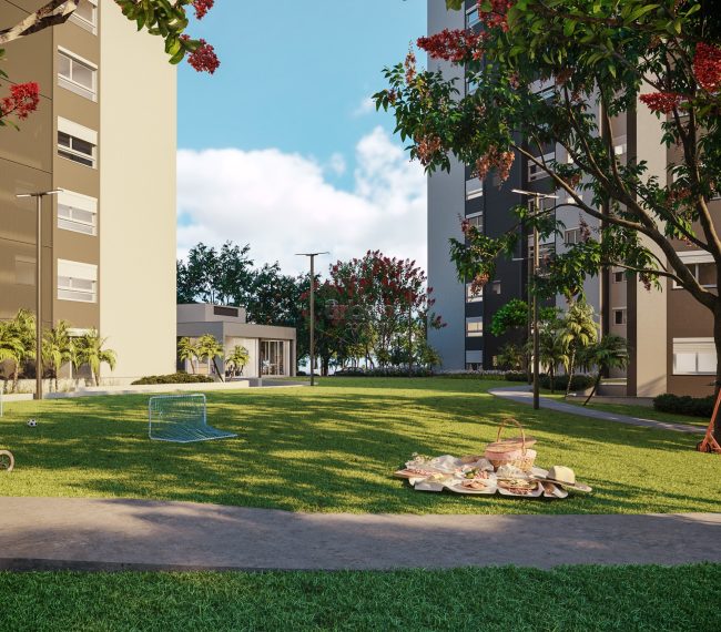 Apartamento Garden com 87m², 2 quartos, 1 suíte, 1 vaga, no bairro Jardim Itu em Porto Alegre
