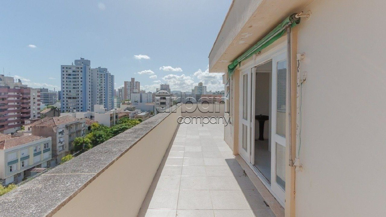 Cobertura com 151m², 2 quartos, 1 suíte, 1 vaga, no bairro Menino Deus em Porto Alegre
