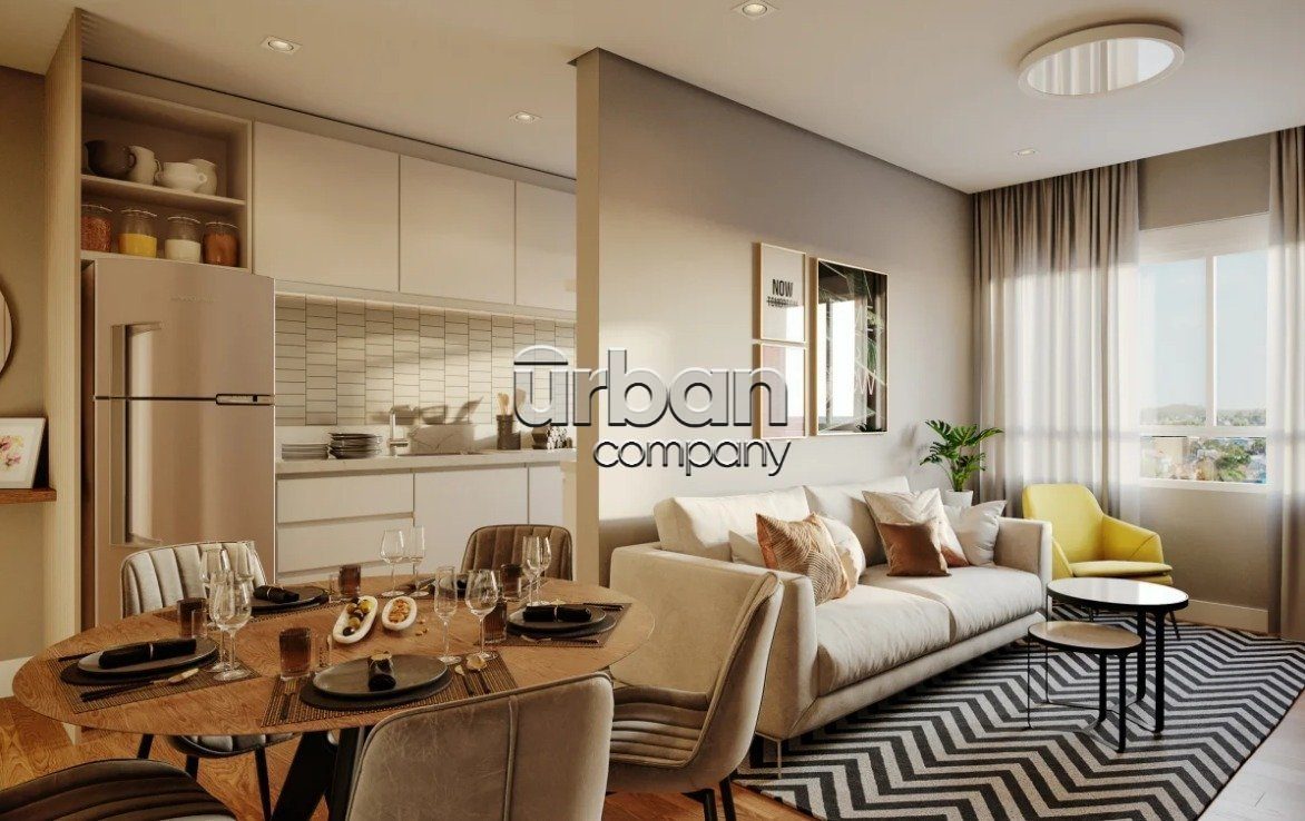 Apartamento com 52m², 2 quartos, 1 vaga, no bairro Jardim Sabará em Porto Alegre