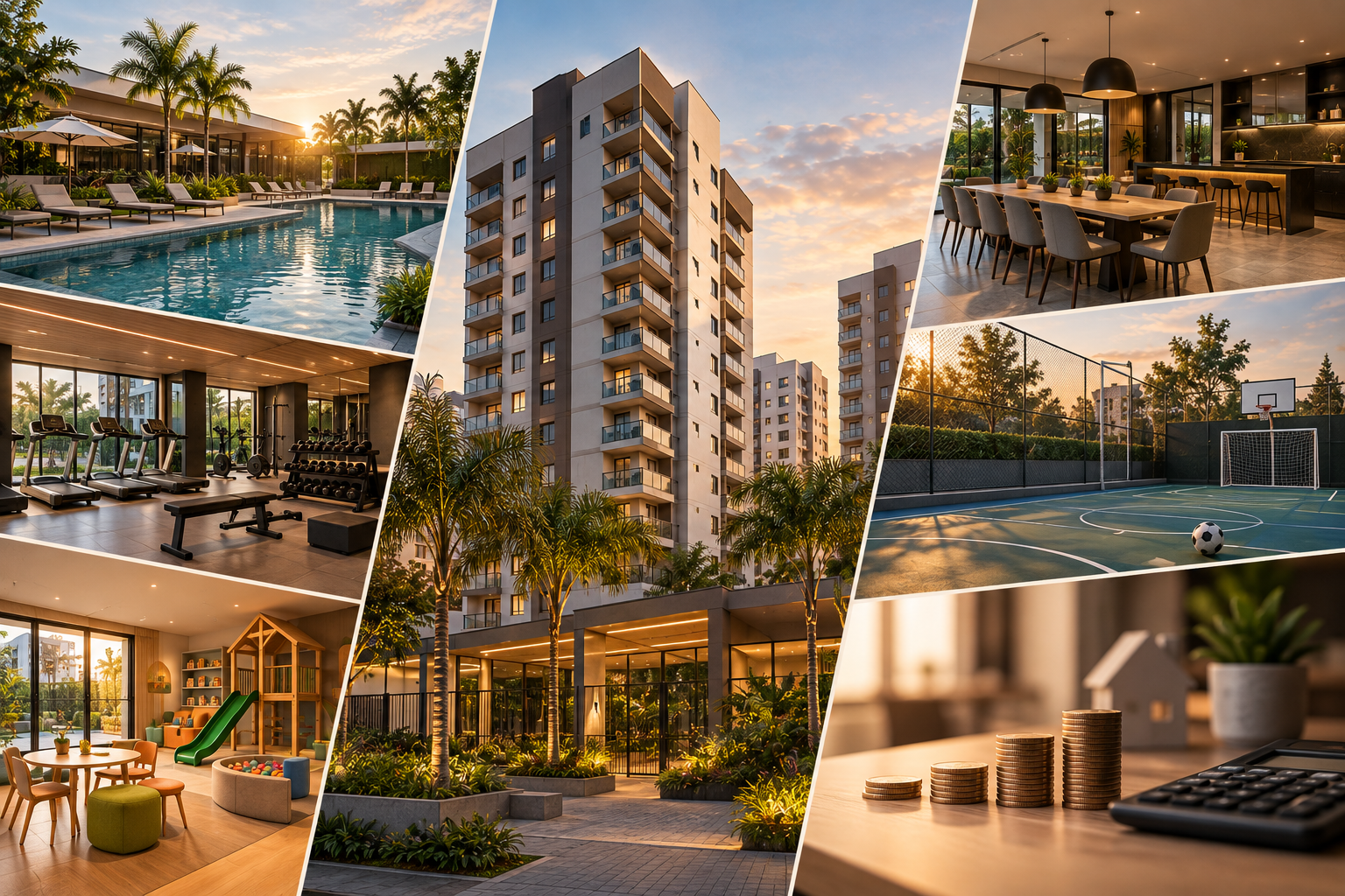 Imagem do post: Apartamentos com condomínio completo em Canoas: vantagens e custos